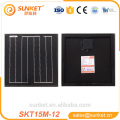 panneau solaire spécial noir 10w 15w avec la meilleure qualité